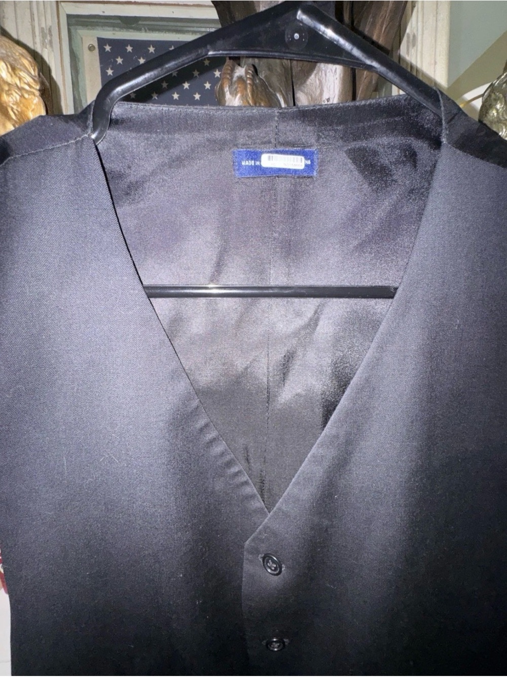 Stafford Performance Black Wool Vest Men’s Large - Excellent Condition/worn once - Picture 7 of 9